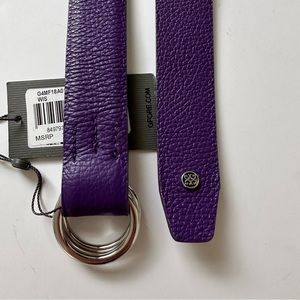 G/Fore Purple Pebbled Belt Double Loop M/L